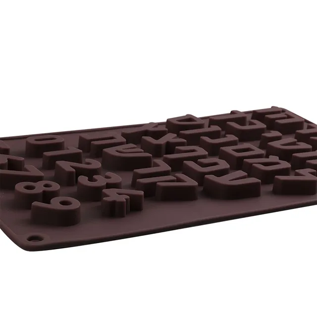3D Héber Betűk Szilikon Penész Ábécé Csokoládé Számok Sütemény Fondant Sütés Forma Torta Díszítő Szerszámok Tálca Süti - Image 3