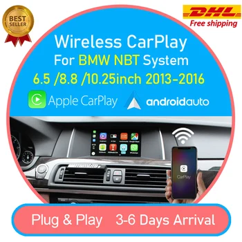 

Wireless CarPlay Android Auto Retrofit Decoder for BMW F20 F22 F30 F32 F10 F12 F01 F48 F25 F26 F15 F16 2013-2017 NBT System iOS