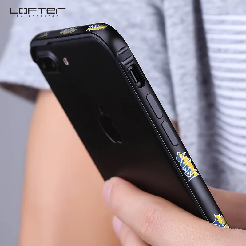 LOFTER Applicable IPhone7 Phone Case iPhone 8 Plus Japanese Korean Metal Frame Personalized & Creative Shatter-resistant Popular
