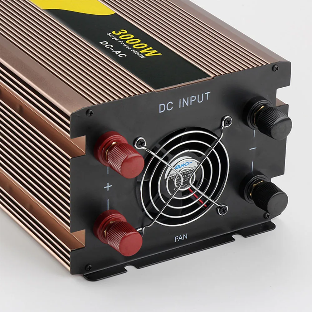 3000 Вт Чистая Синусоидальная волна автомобильный инвертор DC12V 24V 48V к AC 220V USB