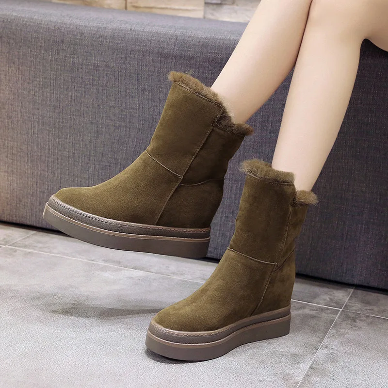 

Women Boots Casual Winter Snow Boots For Women Shoes Botas de nieve femeninas Plush Slip-resistant fashion Shoes H11-91