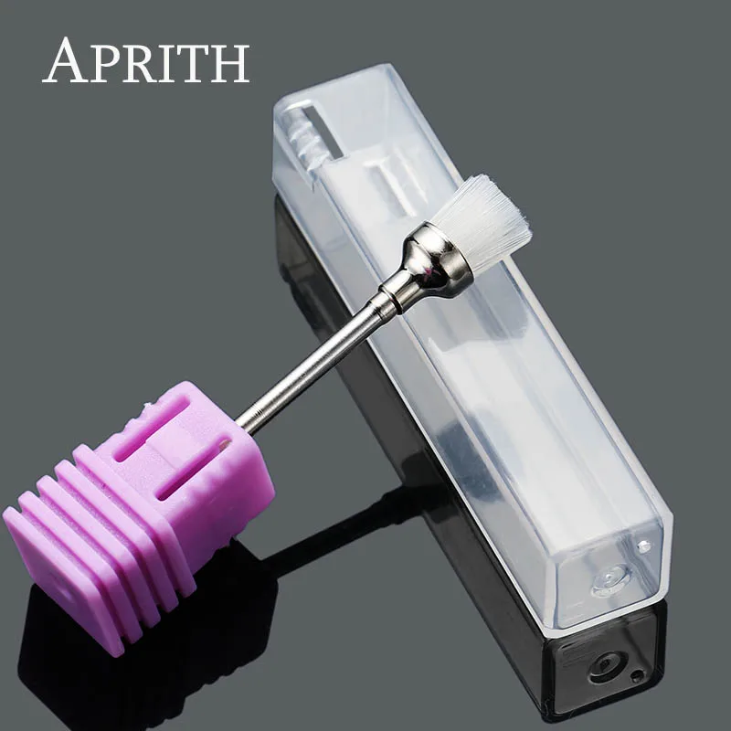 APRITH 1 шт., дрель для ногтей, щетка для чистки ногтей, электрическая дрель для маникюра, аксессуары, инструмент для дизайна ногтей - Цвет: white