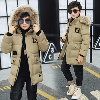

Kid Winter Jacket A Boy Park 11 Children's Clothing 12 Boys 13 Winter Clothing 14 Jacket 15 Thick Cotton Thickening -30 Degrees