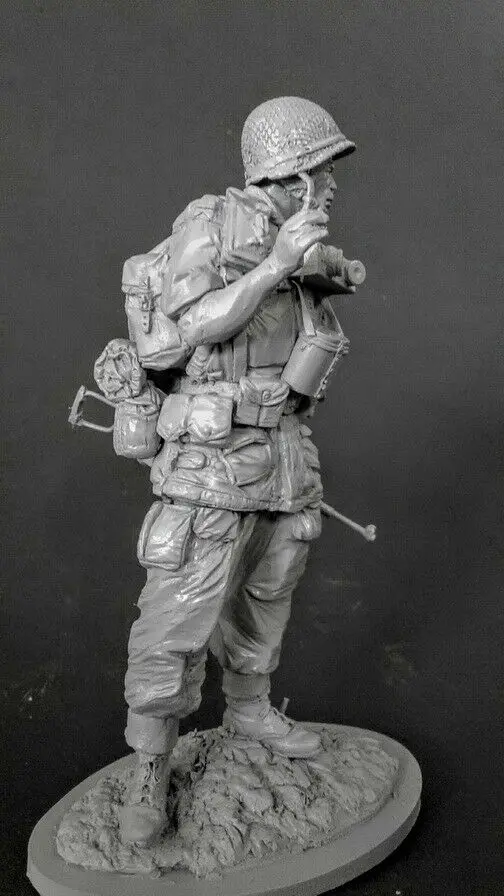 

1/16 120mm ancient warrior stand with base Resin figure Model kits Miniature gk Unassembly Unpainted