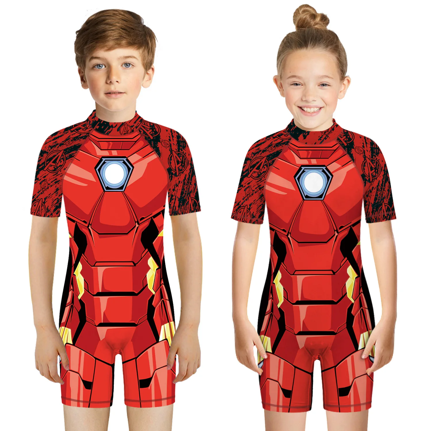 One Piece Swimsuit Children Swimsuit Children Swimsuits Children Swimsuit Spider Hero Print Cool Playsuit Swimwear Beach Bathing Suit One Pieces Swim Wear Boys Girls