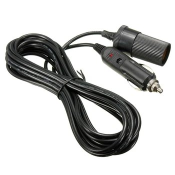 

5m 12V Car Cigarette Lighter Extension Cable Lead Charger Power Socket Adapter