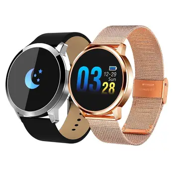 

Q8 Smart Watch OLED Color Screen men Fashion Fitness Tracker Heart Rate Monitor Blood Pressure Oxygen Pedometer Smartwatch