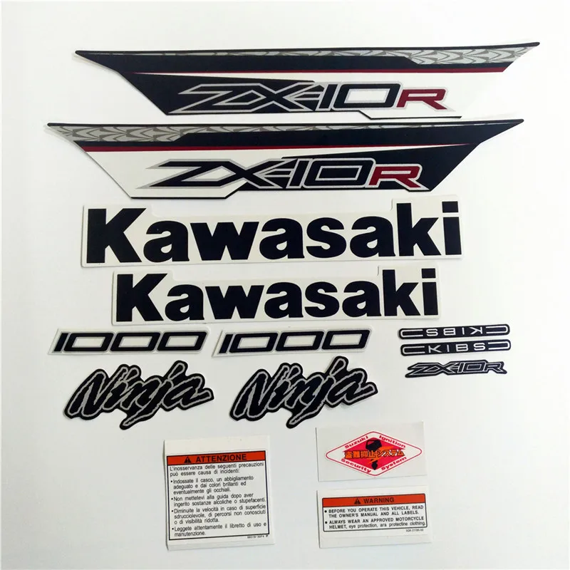 Мотоцикл для Kawasaki NinjaZX10R 2011-2012-2013 Ninja ZX10R 11-12-13 Полный комплект наклейка высокого качества - Цвет: 1 style