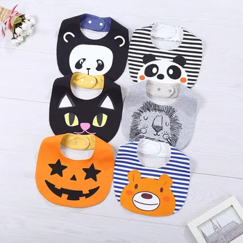 

Girls For Boys Infant Cute Fashion Saliva Towels Newborn Bibs New Baby Cartoon Kawaii Bibs Cotton Waterproof Burp Cloths