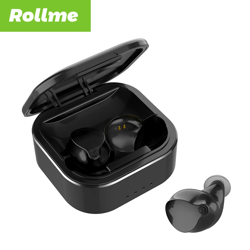 

Rollme T07 Wireless Earbuds Bluetooth 5.0 TWS Earphone 180h Standby HD Call Earphones Noice Cancelling Gaming Headset for Sports