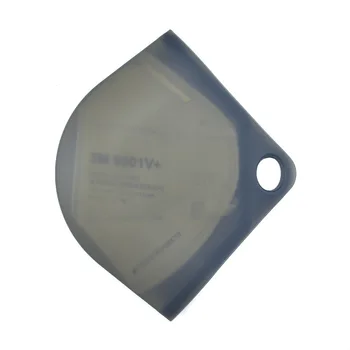 

1PC Silicone Flat Type Mask Storage Box Mask Temporary Clip Dust-proof Pollution-proof Security Mask Holder Bag Storage Box