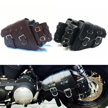 

Left Right Universal PU Leather Motorcycle Saddlebag for Harley Sportster for Honda Suzuki Kawasaki Yamaha