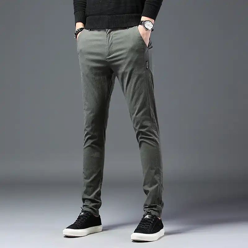 skinny fit casual trousers