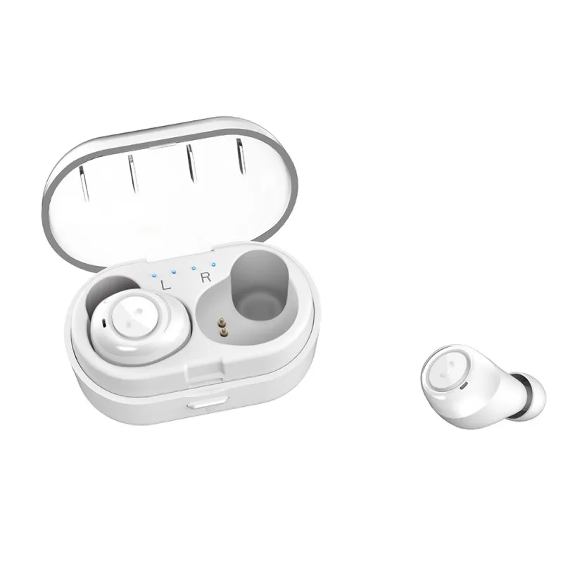 CP7 TWS Bluetooth наушники спортивные Bluetooth 5,0 мини беспроводные наушники стерео гарнитура громкой связи с микрофоном двусторонний вызов - Цвет: Белый