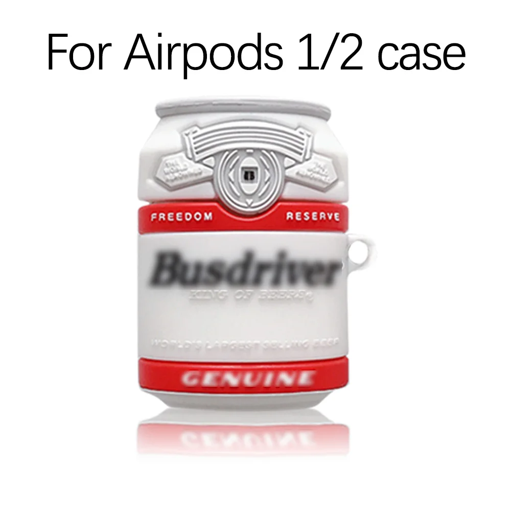Водка стиль силиконовый чехол для наушников Airpods 1/2 Pro Чехол 3D мультфильм