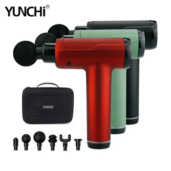 

Myofascial Massage Gun Fascia Therapy Massager Muscle Pain Relief LED Touch Screen 20 Levels Speed Vibration 6 Massage Heads