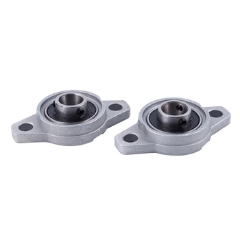 

2 pcs KFL001 12 mm zinc-aluminum alloy flange pillow block ball bearings