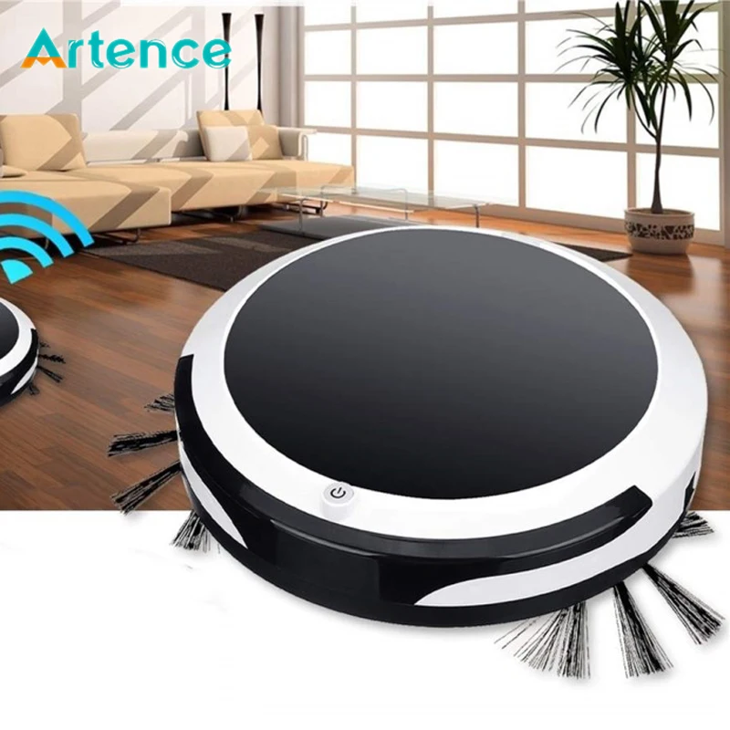 4 in 1 Robot Vacuum Cleaner Rechargeable Auto Cleaning Robot Smart Dirt Dust Hair Sweeper Automatic Sweeping Vacuum Cleaner