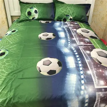 

Football Bed Sheets 3D Bedding Sets Quilt Duvet Cover Bed in A Leaf Of Bag Spread BedsPread Bedset Pillowcase Queen Size Double