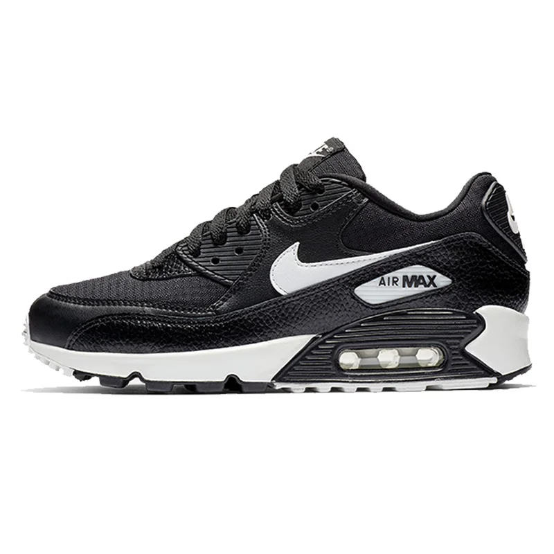 Оригинальные женские кроссовки для бега NIKE AIR MAX 90 LE, дышащие, на шнуровке, с амортизацией, низкий верх, удобные, прочные, 325213-132 - Цвет: 325213-060