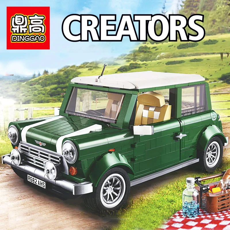 1077 шт. конструктор Mini Cooper Creator Expert строительные блоки Классическая модель