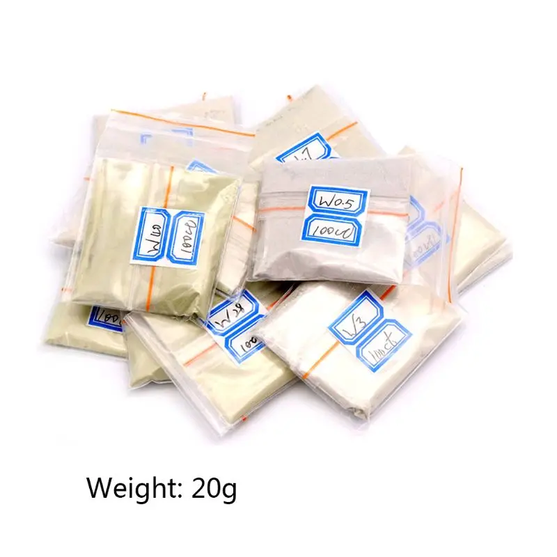 100 карат/20 г W0.5 до W40 Полировочный порошок Алмазный микрон порошок ...