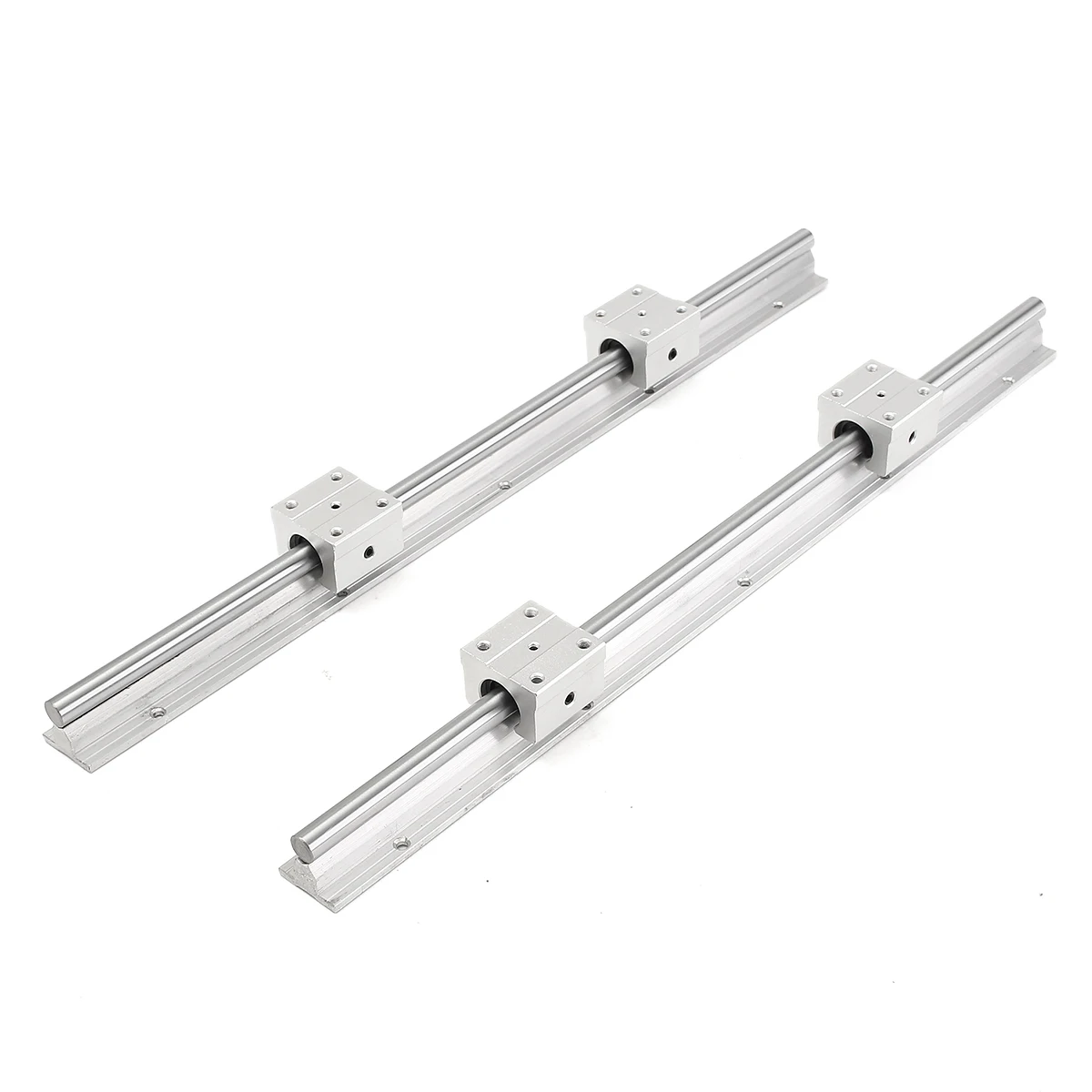 

2pcs SBR12 400mm Linear Rail Guide Fully Slide Support Shaft Rod + 4pcs SBR12UU Slide Blocks Lathe Tool For CNC