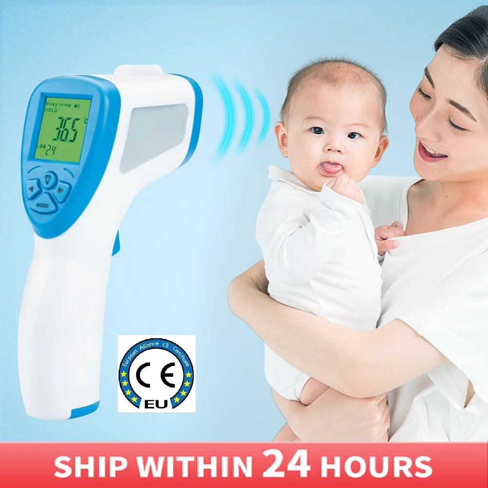 

Baby Adult Digital Infrared Forehead Thermometer Gun Non-Contact Body Temperature Fever Measure Tool