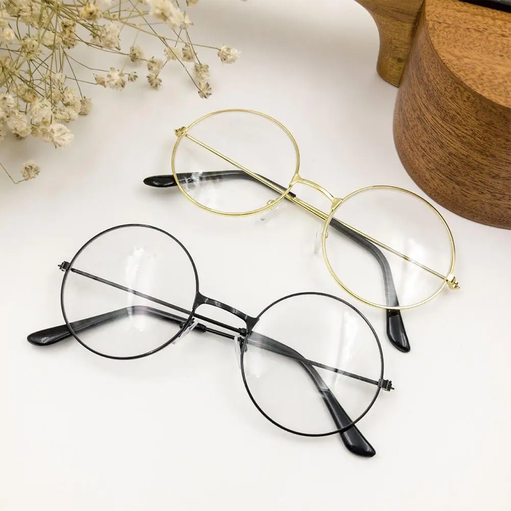 

Studyset Retro Metal Frame Fashion Round Sunglasses Flat Glasses High Quality full frame sunglasses metal frame