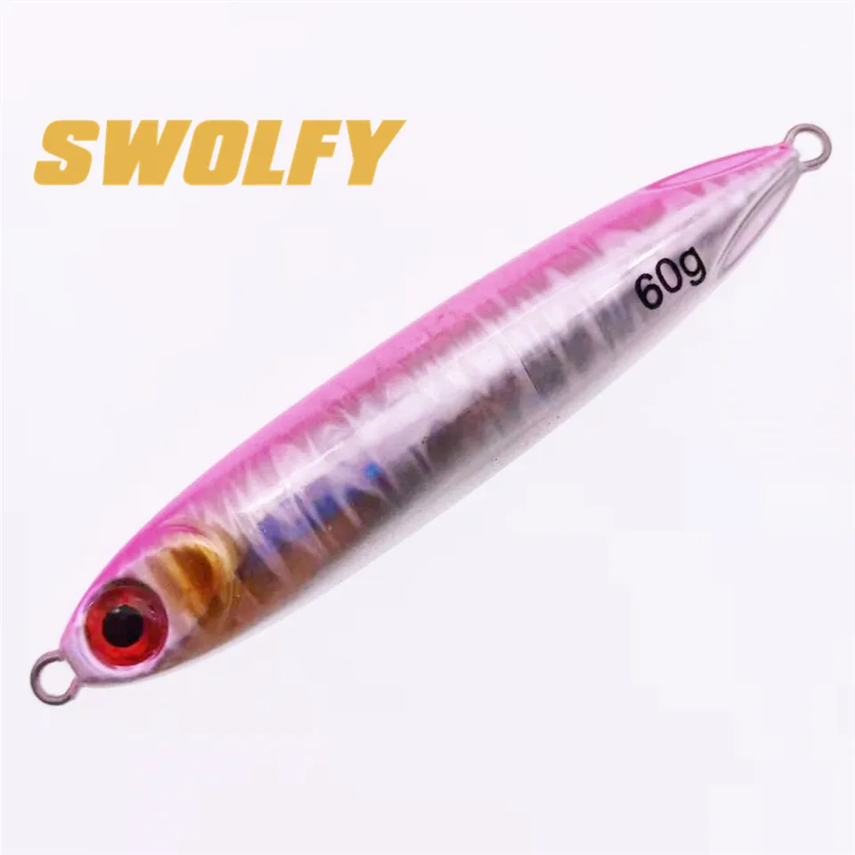 SWOLFY, 6 шт., свинцовая рыба, 30 г/40 г/60 г, искусственная приманка, металлическая Тонущая приманка, приманка для ловли на крючок, рыболовные принадлежности