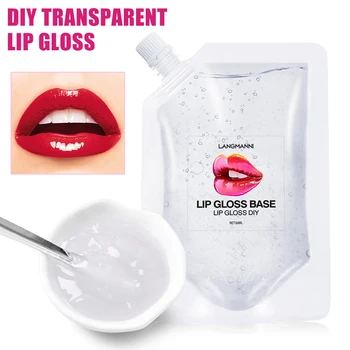 

DIY Clear Lipgloss Plumping Nutritious Liquid Base Oil Moisturizing Non-stick Lipstick Long Lasting Glitter Material Gel Makeup