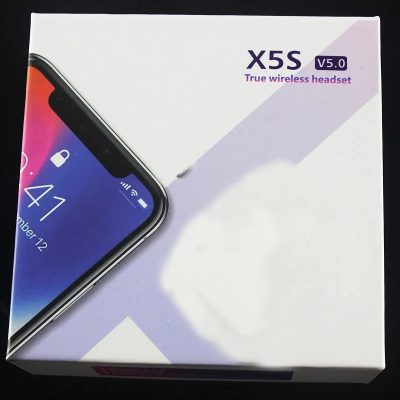 X5S 5 0 TWS беспроводные наушники Bluetooth бинауральный вызов стерео вкладыши с