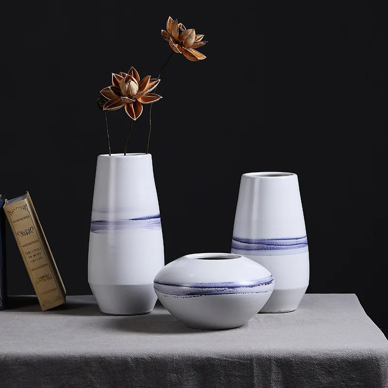 

Ceramic Vase Home Decoration Decoration Blue and White Creative Sample Crafts Modern Minimalist Teaside Coffee Table
