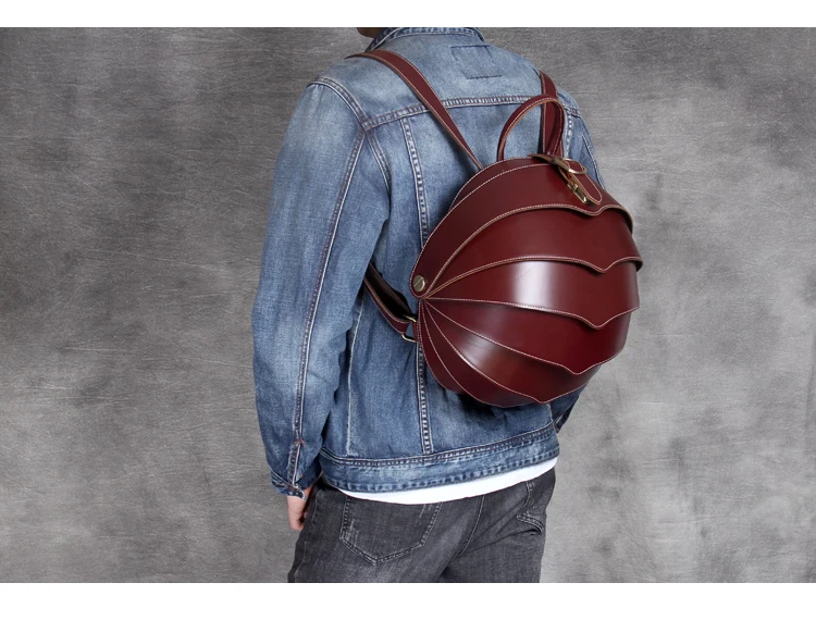 Унисекс Beetle серии ручной работы из натуральной кожи мужской женский рюкзак британский коричневый кожаный рюкзак женская повседневная сумка