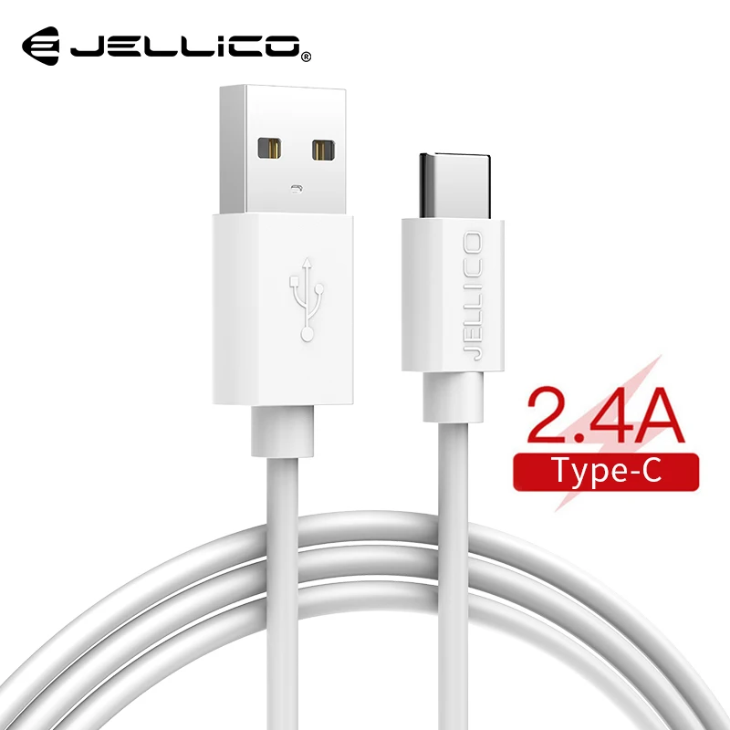 Кабель Jellico type C usb кабель для быстрой зарядки без светодиодного зарядного