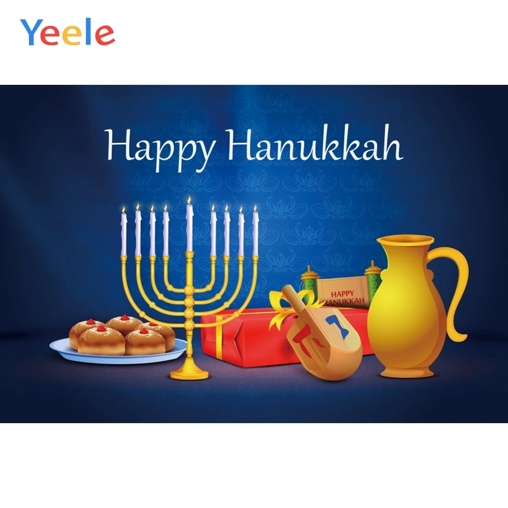 Yeele Happy hanukkah вечерние портрет свечи вечерние фоны для фотосъемки на заказ фотографического Фоны Фотофон для студийной съемки