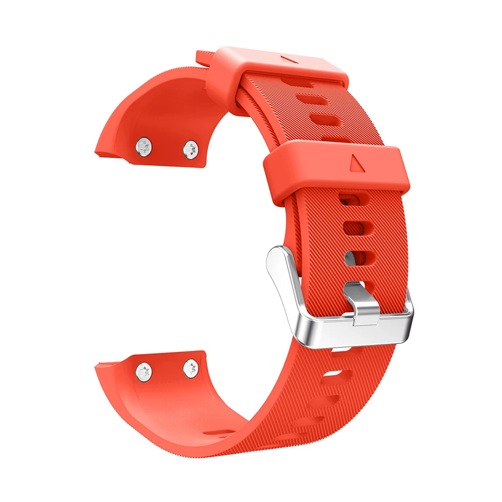 Cinturino silicone Garmin Forerunner 255S Music 255S arancione fibbia