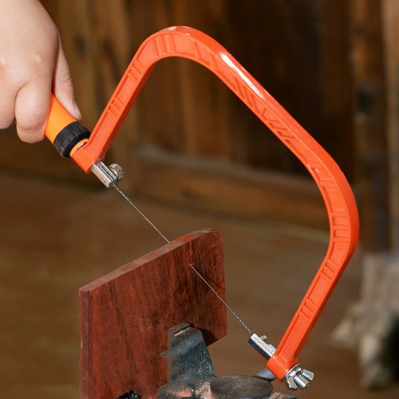 Sierra curva Manual multifuncional para carpintería, herramienta de corte  con forma de bricolaje para el hogar, marco de metal duradero, 5/6 pulgadas| Sierra| - AliExpress