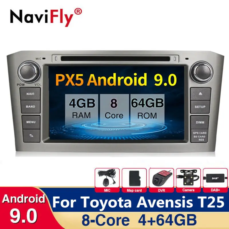 Flash Deal Free shipping 4+64G Android 9.0 Car DVD Player For Toyota Avensis T25 2003-2008 WIFI Car Multimedia Player GPS Navi Radio Canbus 0 Flash Deal Free shipping 4+64G Android 9.0 Car DVD Player For Toyota Avensis T25 2003-2008 WIFI Car Multimedia Player GPS Navi Radio Canbus 0