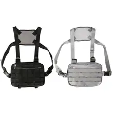 Функциональная нагрудная сумка нейлоновая Регулируемая унисекс Хип-Хоп Уличная поясная сумка