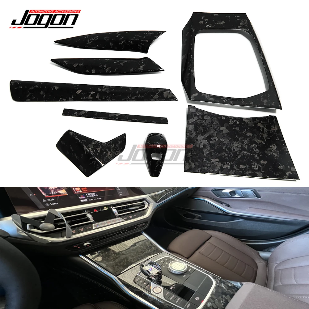 

Forged Carbon Fiber Interior Cover For BMW 3 4 Series G20 G21 G22 G23 G26 Car Centre Console Dashboard Gear Head Knob Panel Trim