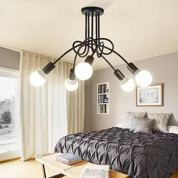 

GloryStar 3/5 Pastoral Modern Ceiling Lamps Lights for Living Study Dining Room