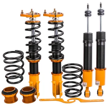 

Coilovers Lowering Kit for Ford Mustang 4th 1994-2004 24 Ways Adjustable Damper 24 Step Adj. Dampering Shocks Golden Spring