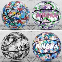New Colorful Flower Shoes Graffiti Wear-resistant Outdoor Basketball Limited Edition Street Trend Cool Adult No.6  7 Feel King 2