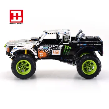 

Happy Build MOC Building Block RC Big Foot Truck Bricks Kids Technic Toy Function Big Foot Truck Big Size 1090pcs