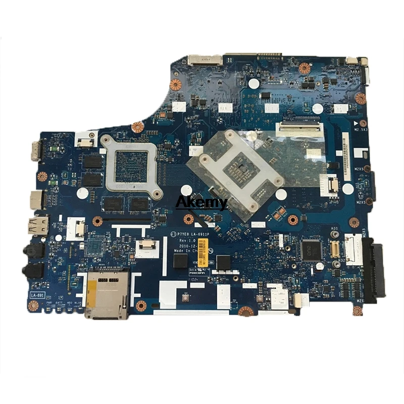 P7YE0 LA-6911P материнская плата для ноутбука acer aspire 7750 7750G MBRMK02001 MB. RMK02.001 8* Память HM65 DDR3 протестирована
