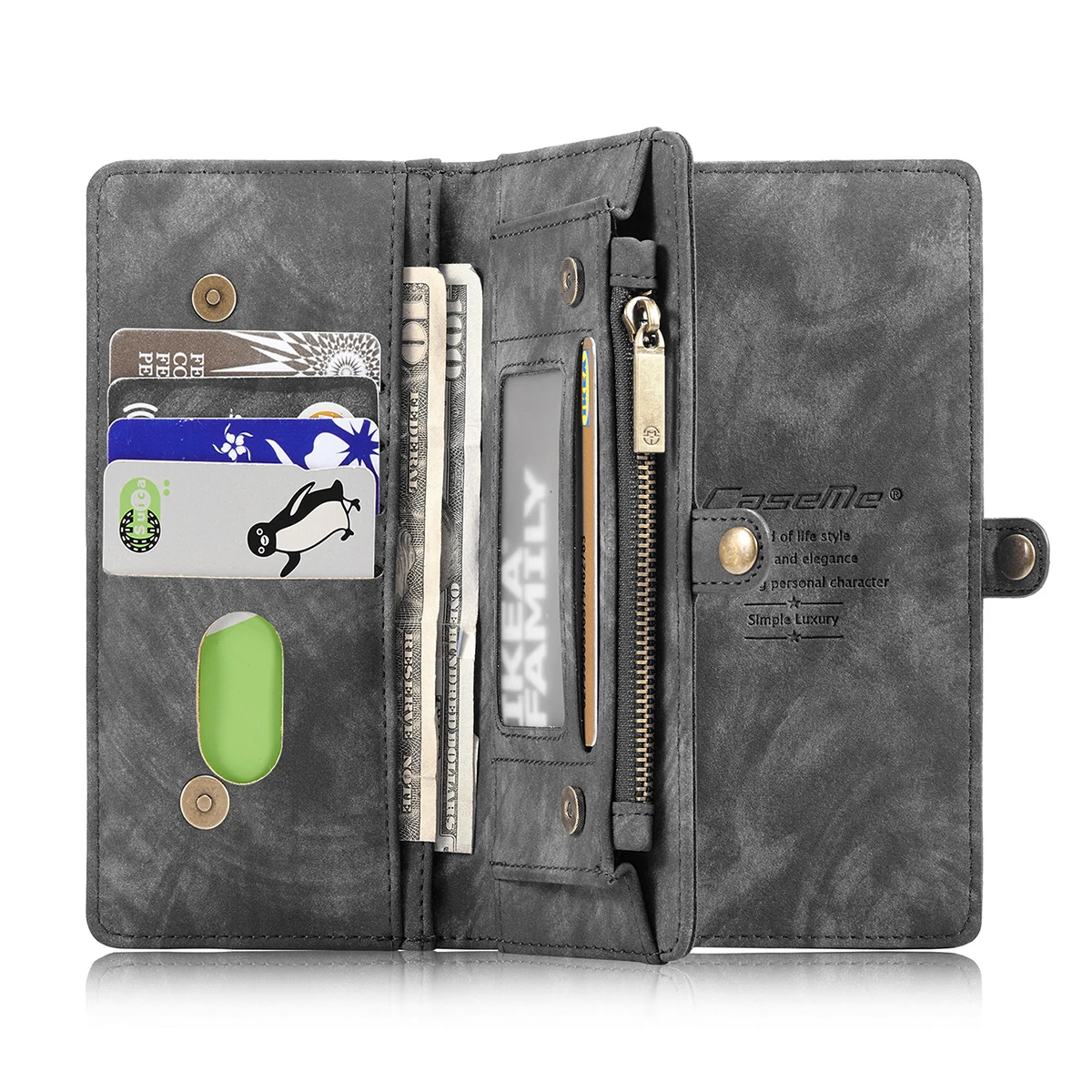 Для samsung Galaxy Note 10 Pro Note 10 Pro 2 в 1 Многофункциональный защитный чехол из искусственной кожи с защитой от царапин и слотами для карт