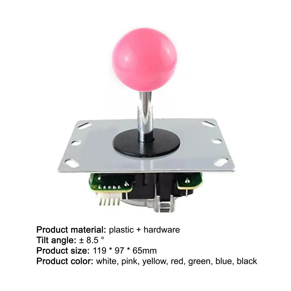 Arcade Joystick Game Joystick Gaming Controller Sensitive Lightweight Joystick DIY High Response Non-delayed Arcade Game Fighting Stick Controller with Ball for Game Console