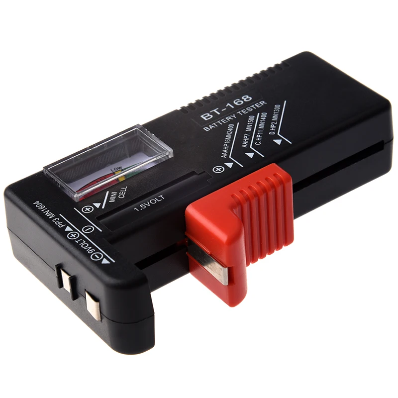 FFYY-Universal Battery Tester for AA/AAA/C/D/9V/Button Cell Batteries- Black Pakage included Universal Blue Neck Strap Lanyard