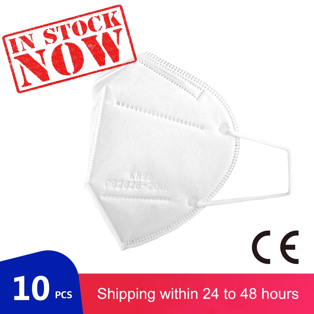 

10 PCS KN95 Facial Protective Cover Mask Breathable Face Masks 95% Filtration N95 Features as KF94 FFP2 Wholesale